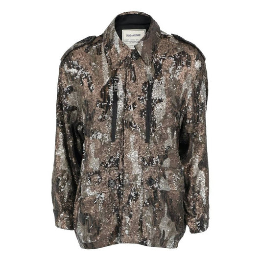 ZADIG & VOLTAIRE Kid Sequin Camo Jacket XS