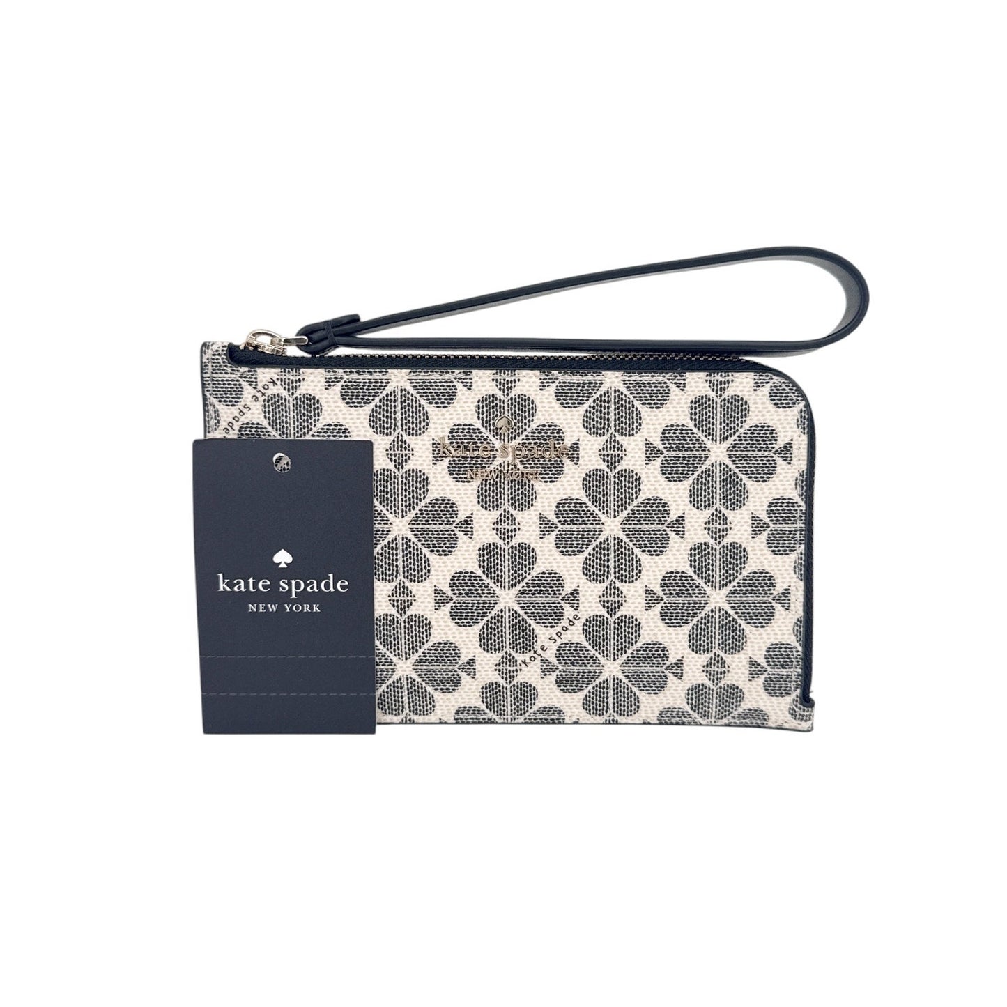 KATE SPADE New York Lucy Spade Flower Small L-Zip Wristlet
