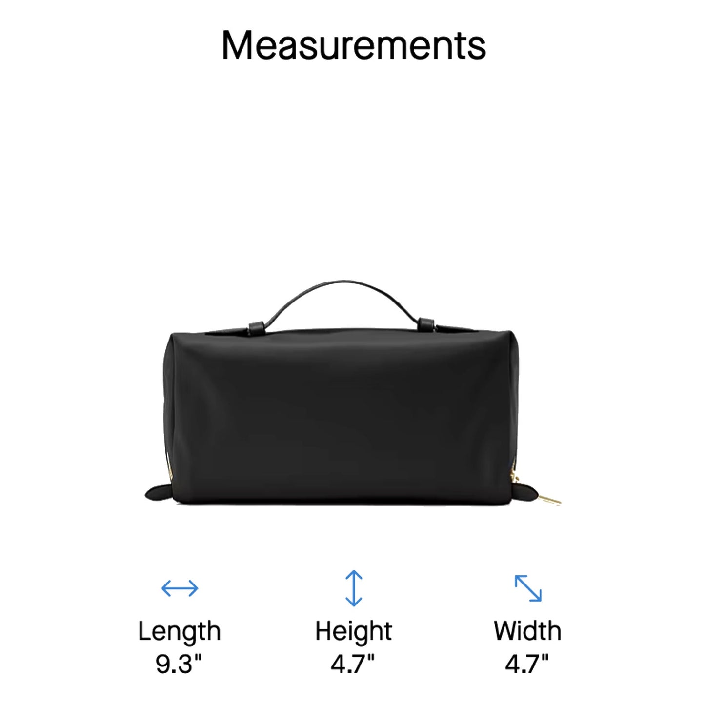 KATE SPADE New York Carter Nylon Travel Cosmetic Pouch in Black