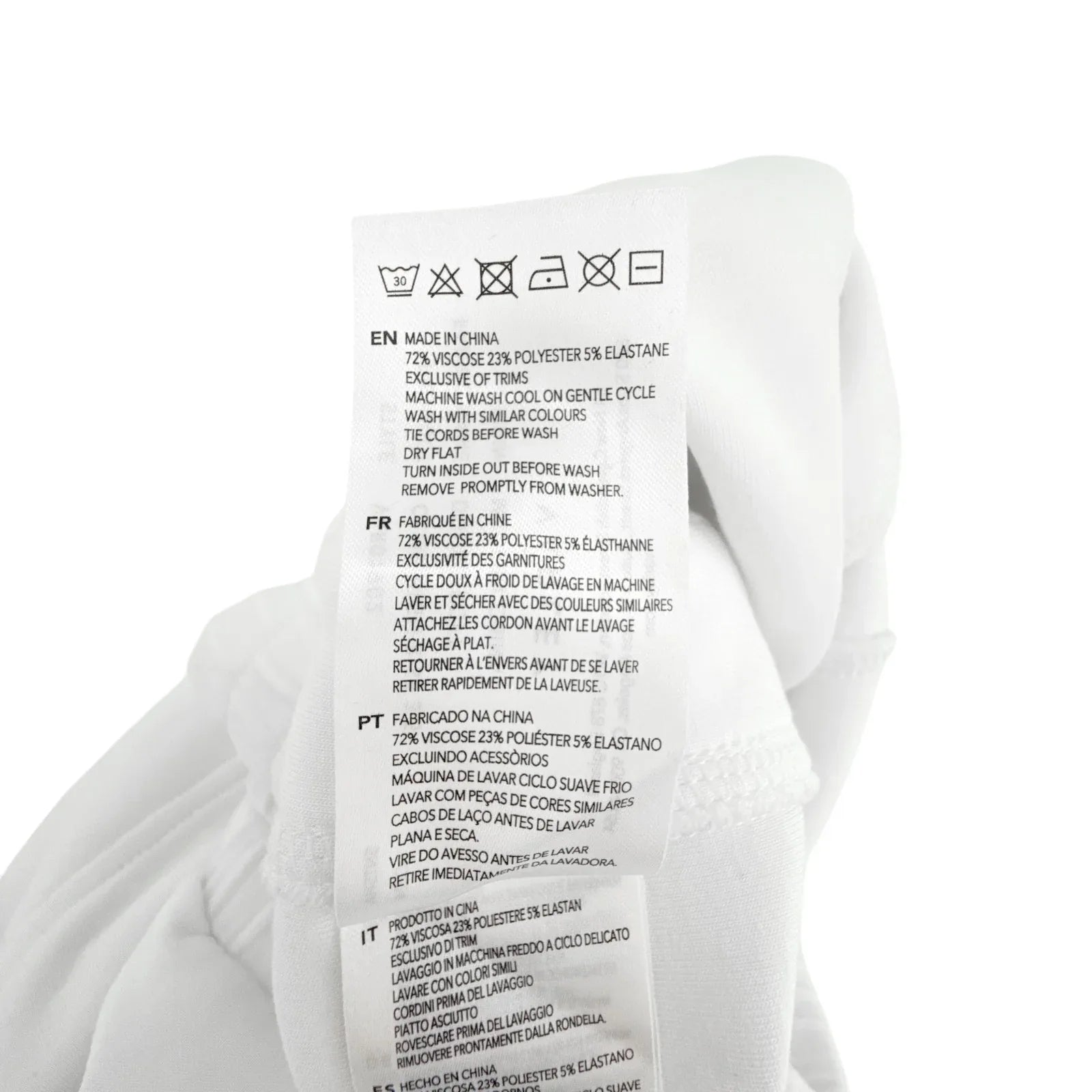VARLEY Ollie High Rise Short in White XXS - flyKAMP