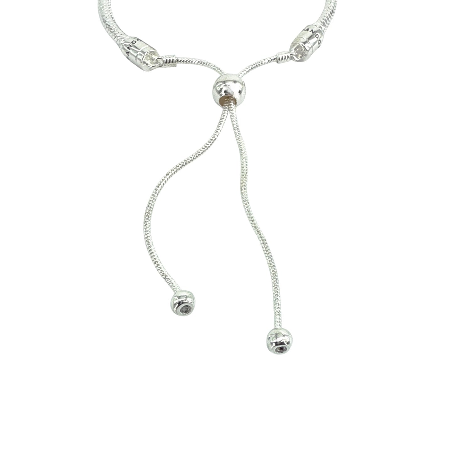 PANDORA Moments Snake Chain Slider Bracelet in Silver