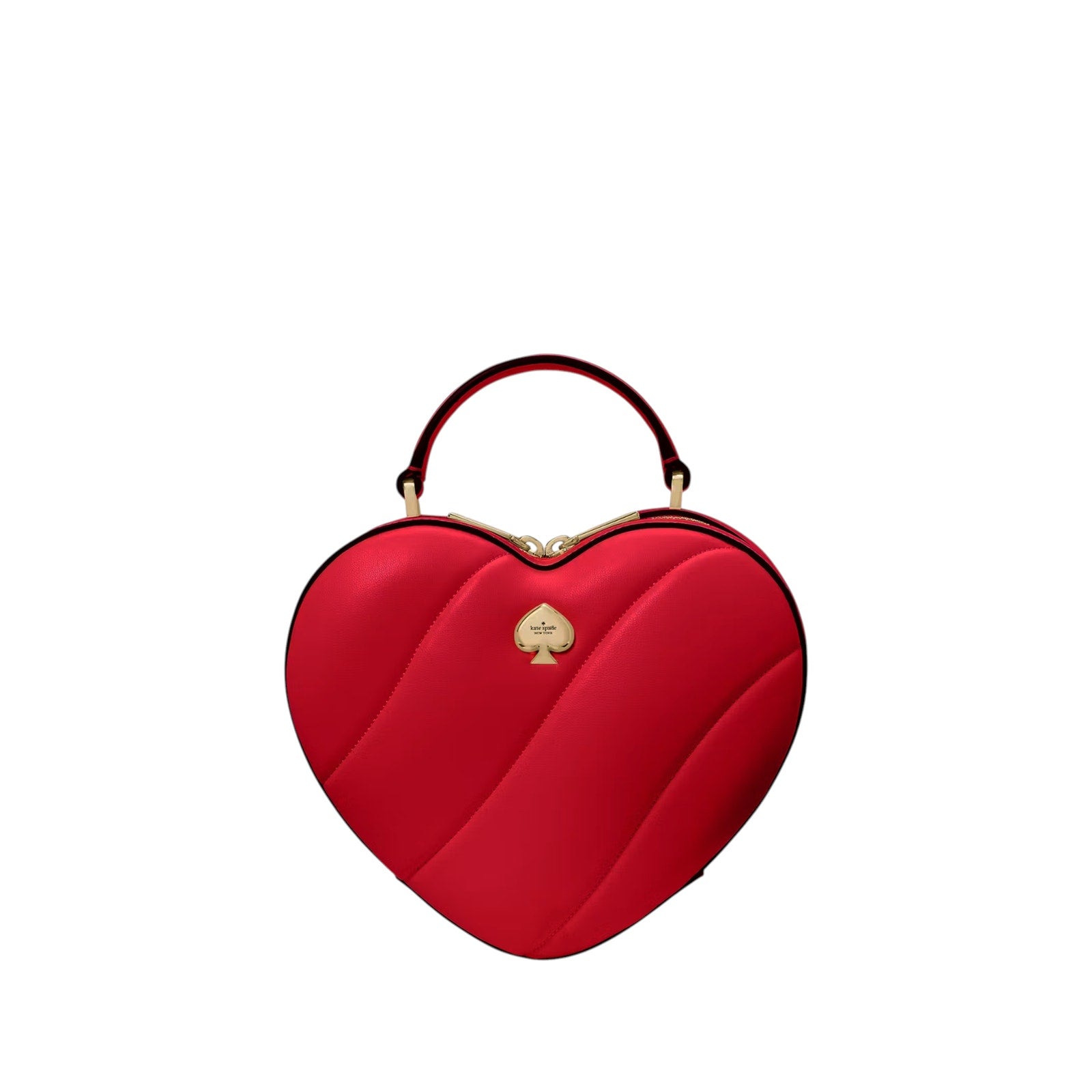 KATE SPADE New York Love Shack Quilted 3D Heart Crossbody in Ruby Red Kate Spade