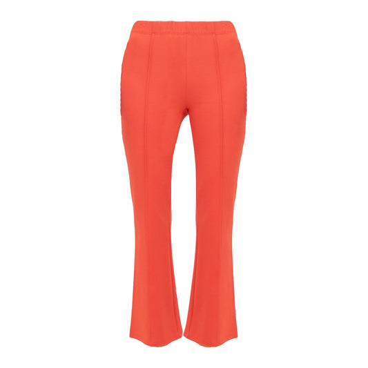 CLARE V. Le Flare Pants in Bright Poppy XS