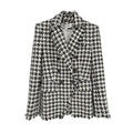 VERONICA BEARD Miller Dickey Jacket in Black & Off-White Houndstooth 2 Veronica Beard