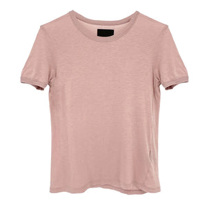 RtA Quinton Ringer Tee Shirt in Blush S