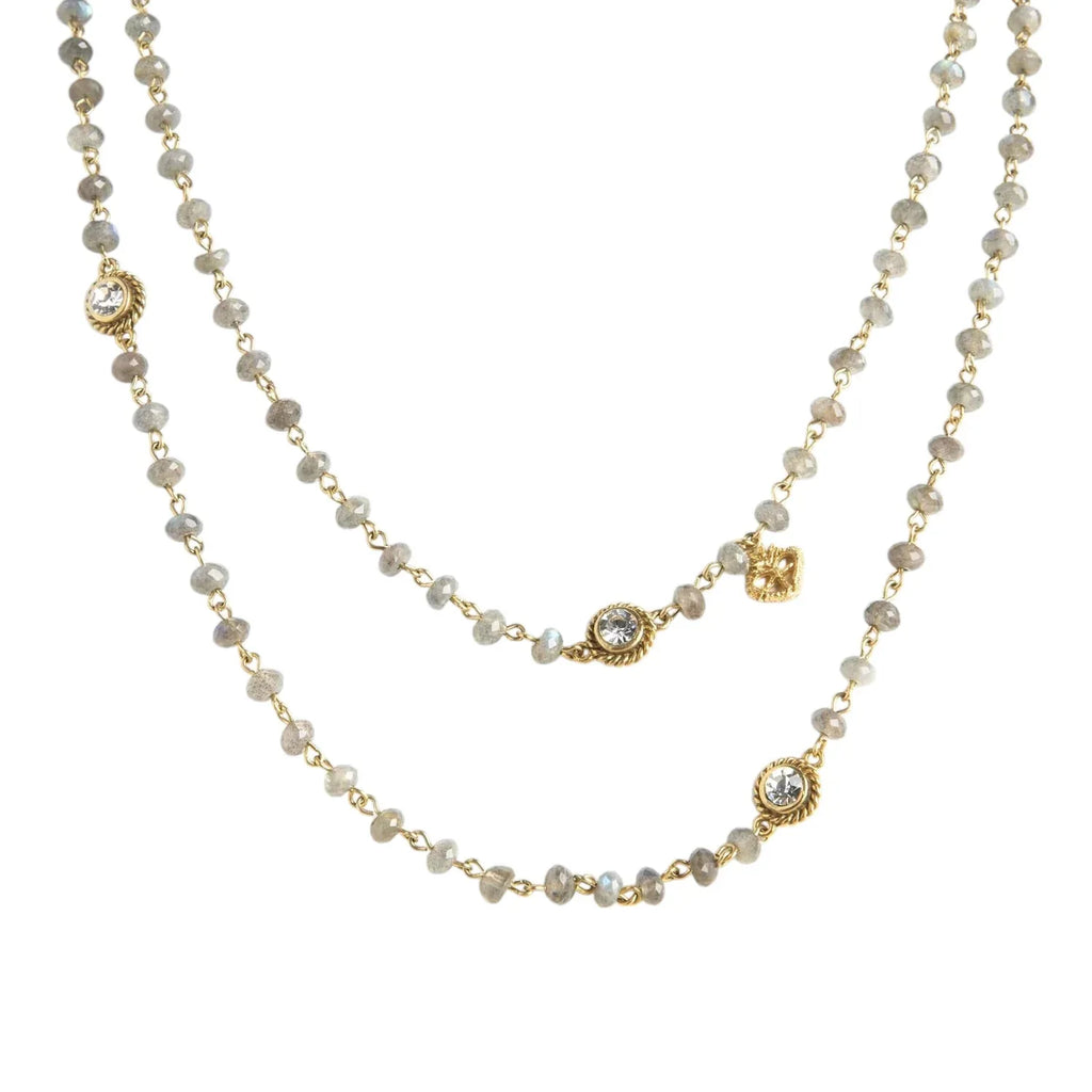 VIRGINS SAINTS & ANGELS VSA Wrap 6mm Lux Labradorite in Gold - flyKAMP