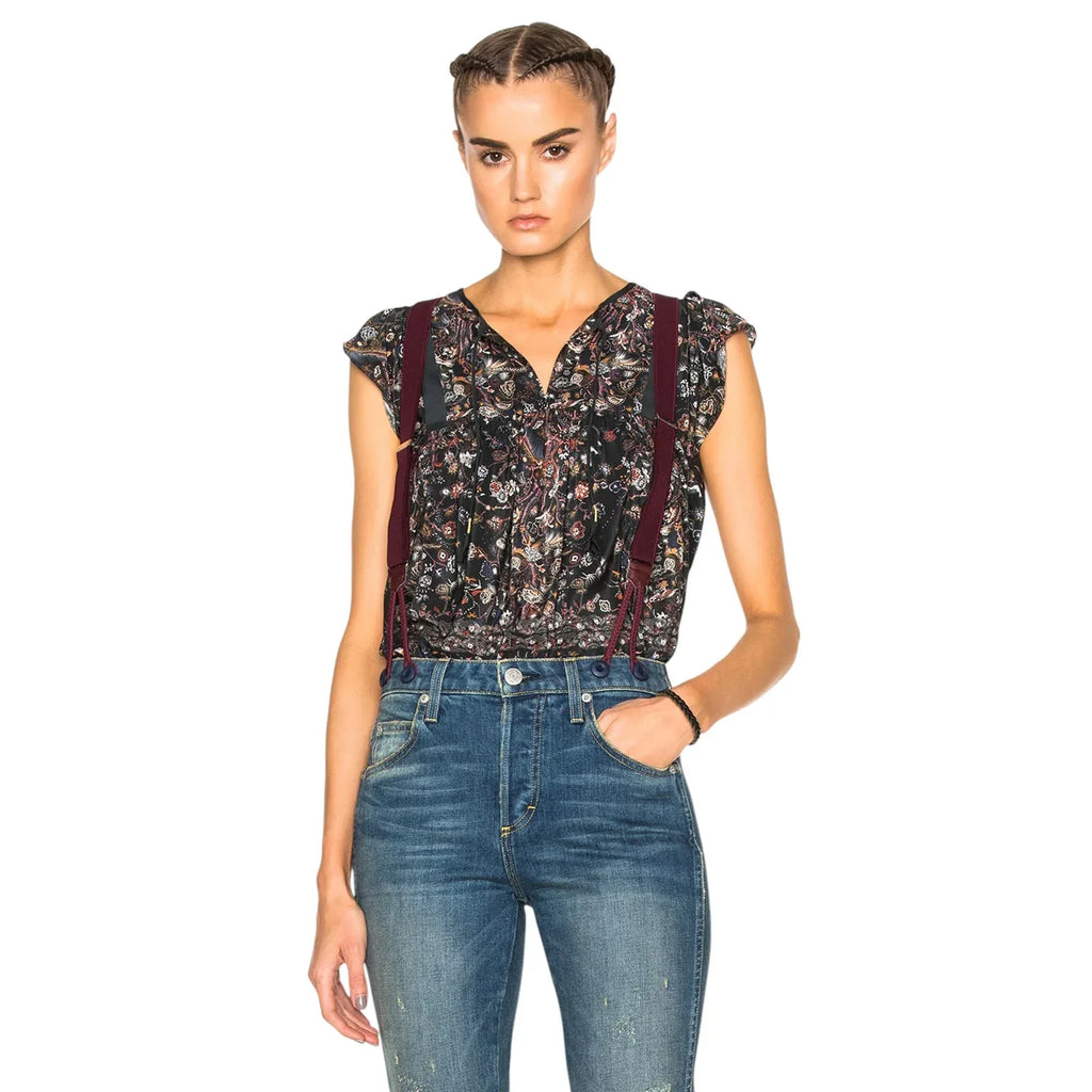 ULLA JOHNSON Posy Silk Top 0 - flyKAMP