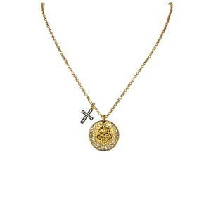 VIRGINS SAINTS & ANGELS VSA Sacred Heart Relic Charm Necklace