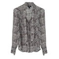 PAIGE Cleobelle Printed Femme Blouse in White/Rabbit/Rose-Santina Pais XS - flyKAMP
