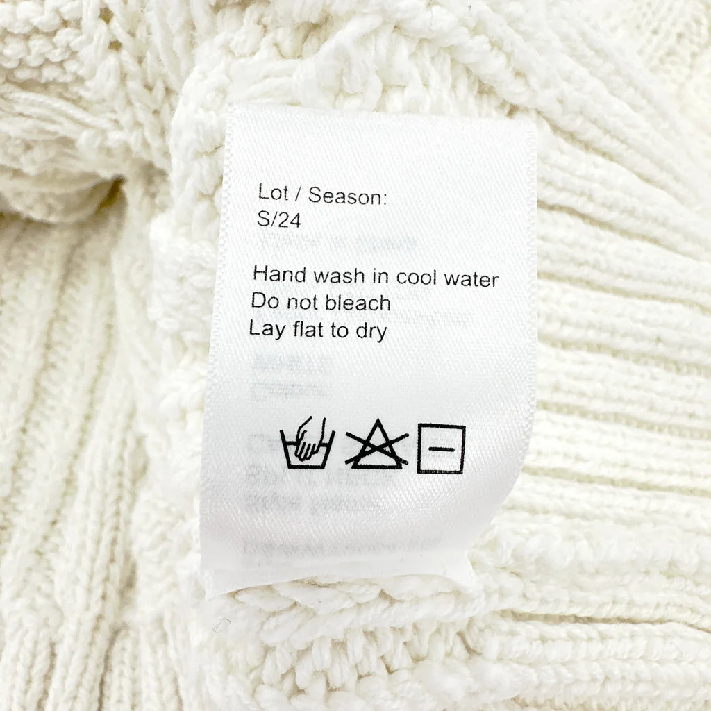 DENIMIST Split Neck Cable Sweater XXS - flyKAMP