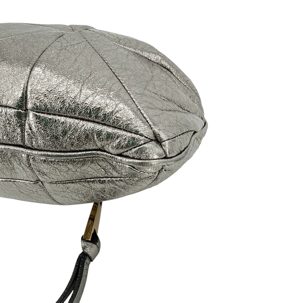 MARC JACOBS Collection Patchwork Metallic Leather Little Stam Bag in Silver - flyKAMP
