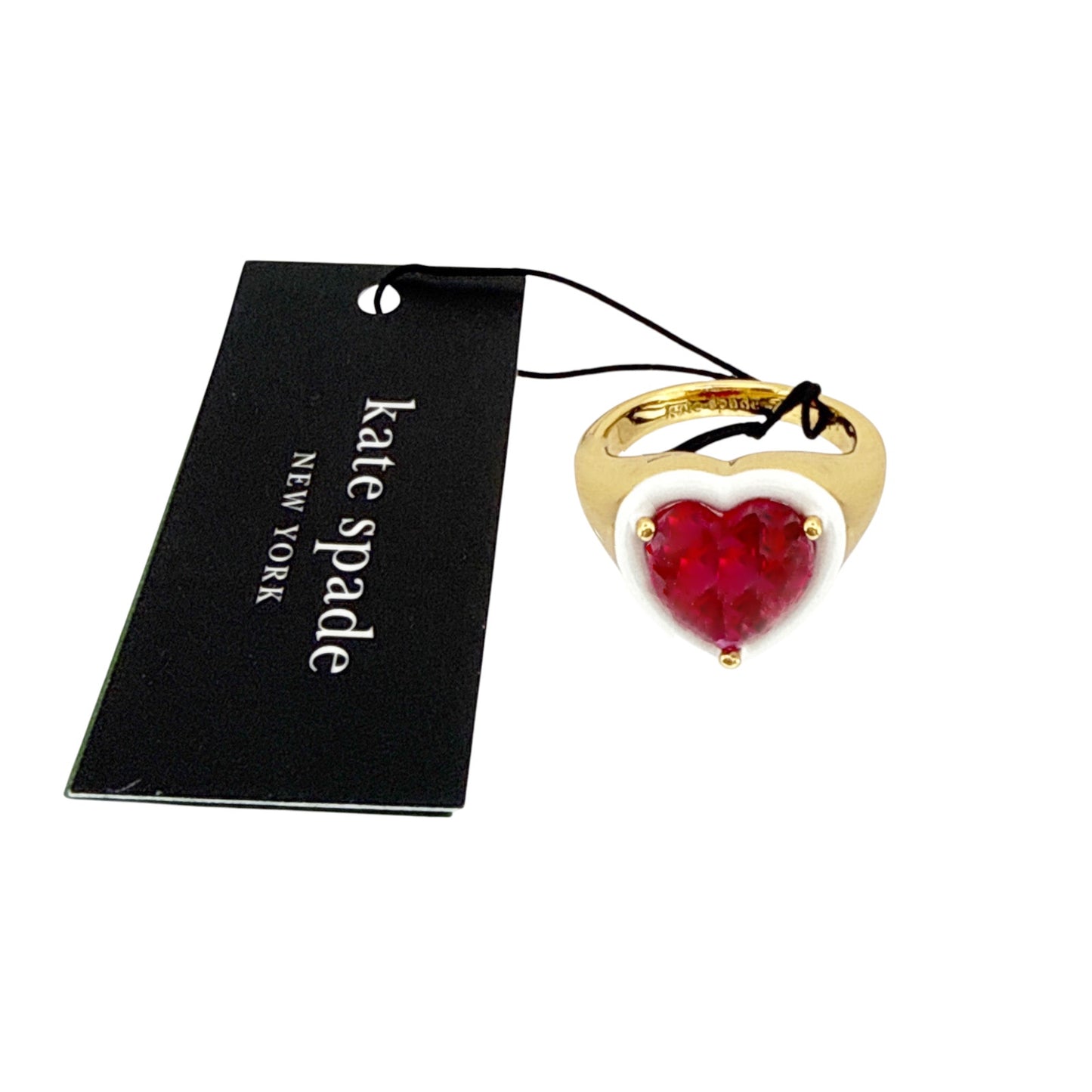 KATE SPADE New York Sweetheart Signet Ring Size 7