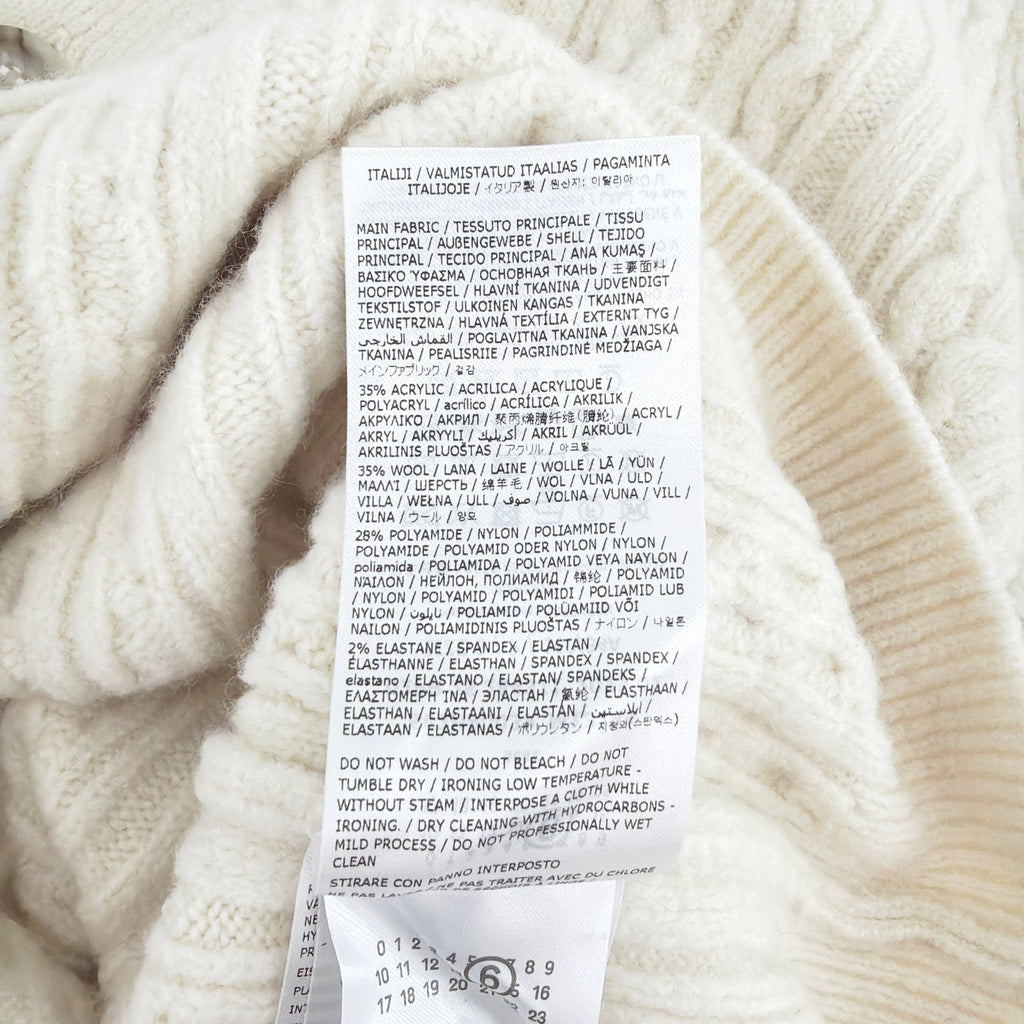 MM6 Maison Margiela Cable Knit Cardigan S MM6 Maison Martin Margiela