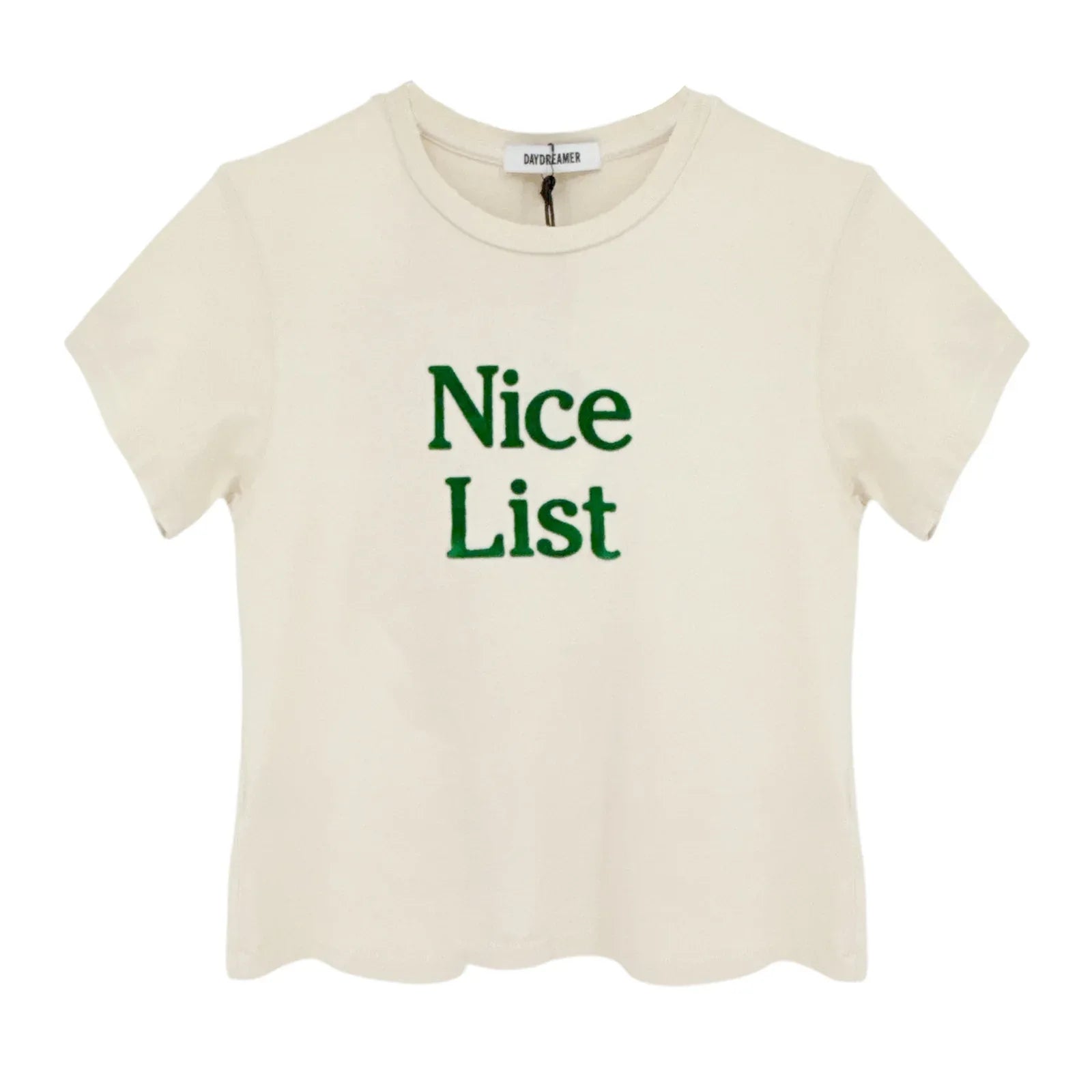 DAYDREAMER Nice List Vintage Tee in Dirty White L - flyKAMP