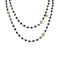 VIRGINS SAINTS & ANGELS VSA Wrap 6mm Crystal Jet Black & Gold Virgins Saints & Angels