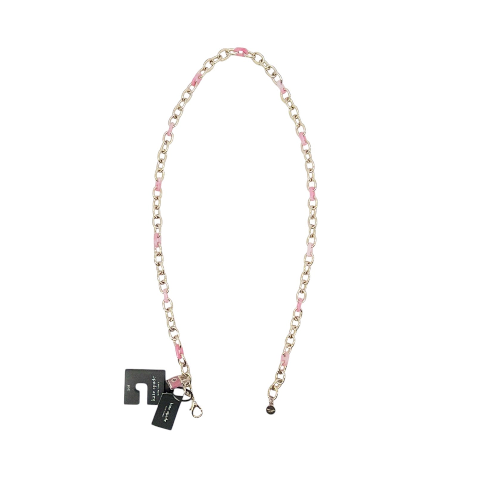 KATE SPADE New York Lock & Spade Chain Link Belt in Pink S/M Kate Spade