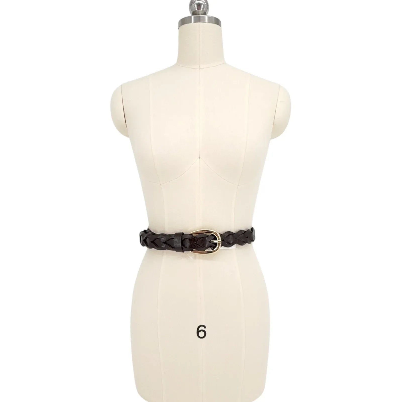 MADEWELL Braided Belt in Dark Carob XXS-S - flyKAMP