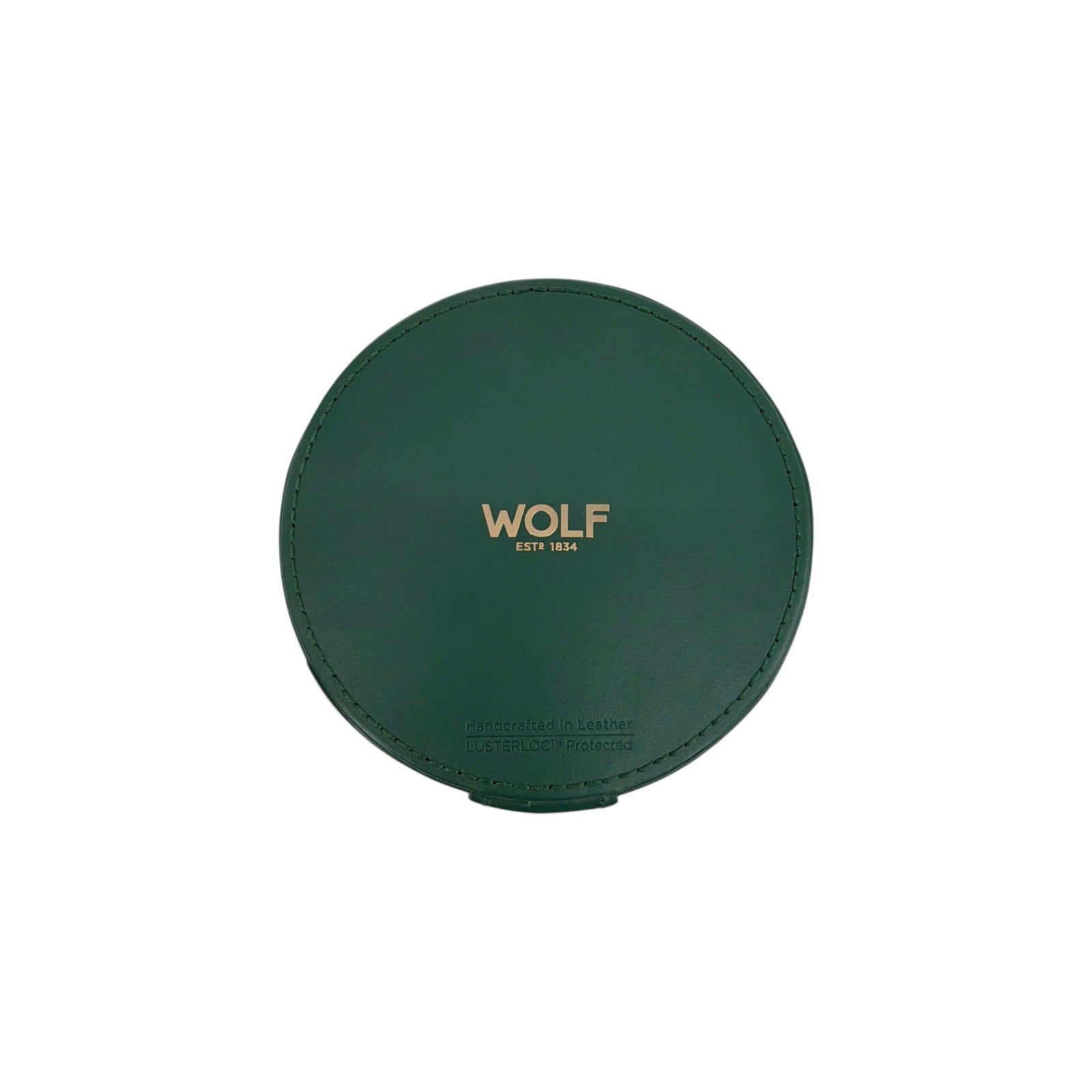 WOLF Sophia Round Zip Case in Forest Green Wolf