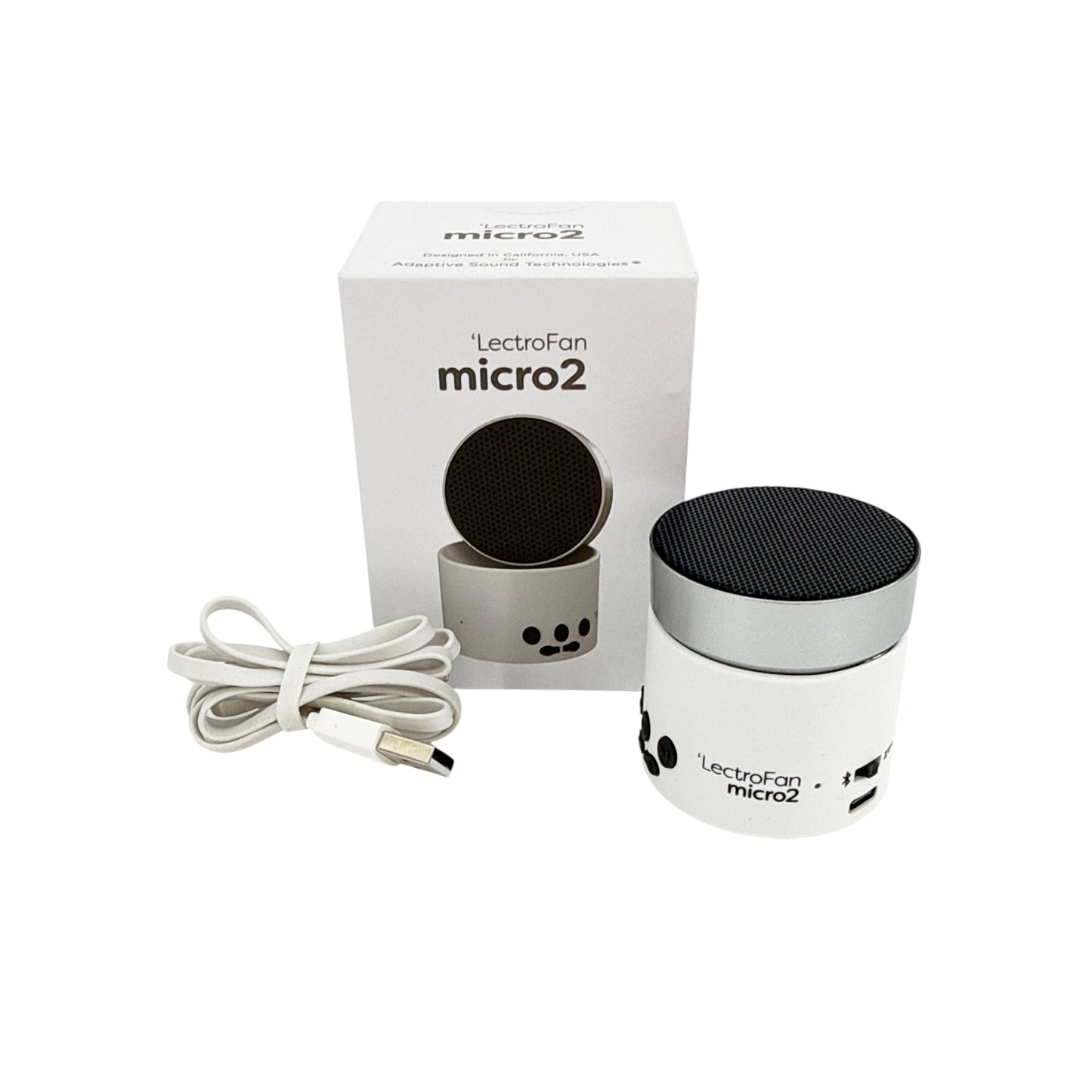 LECTROFAN Micro2 Portable Bluetooth Speaker Sound Machine & Carrying Case