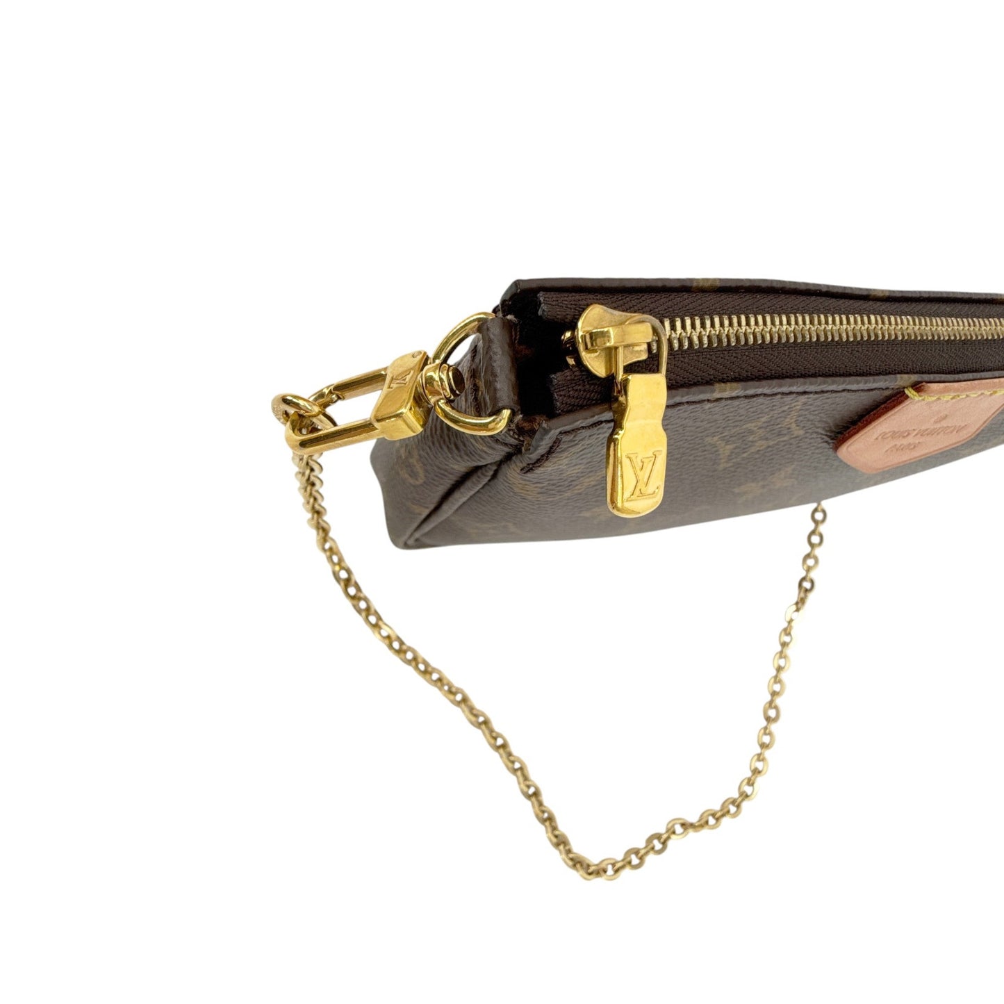 LOUIS VUITTON Multi Pochette Accessoires Small Pouch with Chain Strap Only
