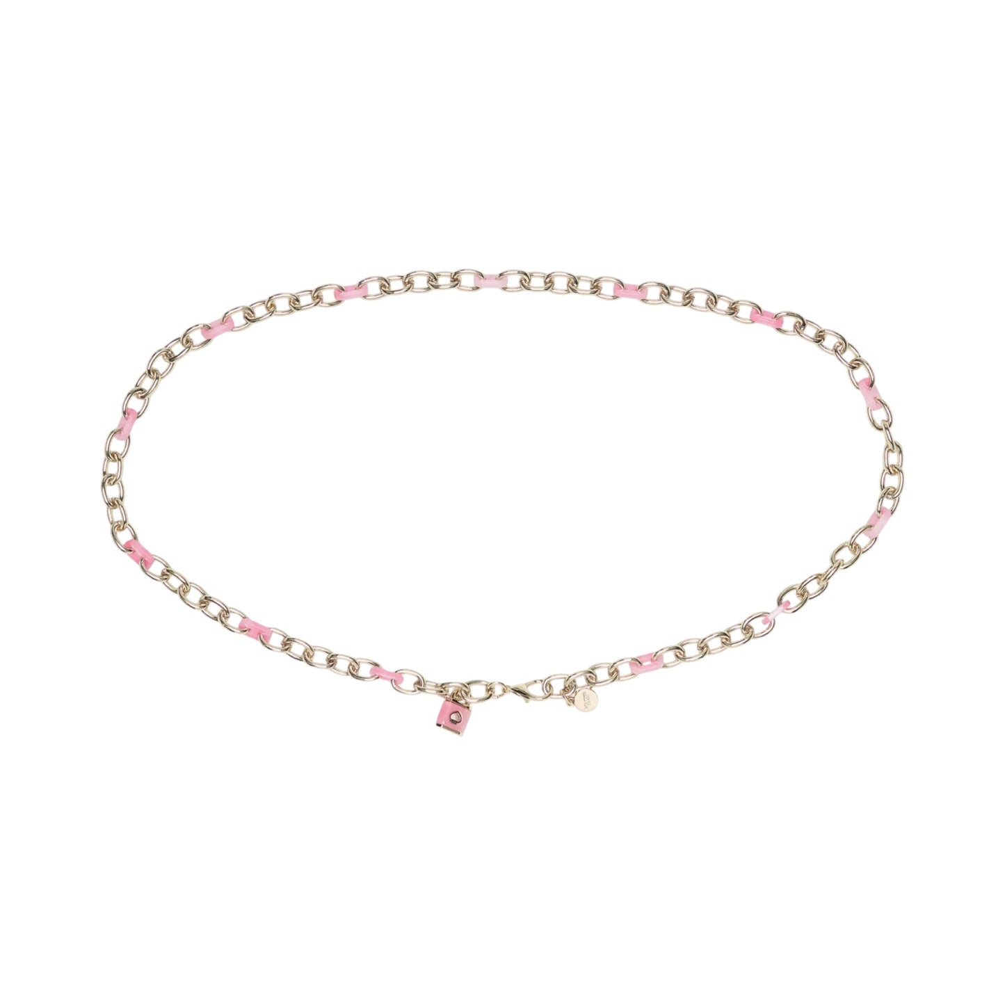 KATE SPADE New York Lock & Spade Chain Link Belt in Pink S/M