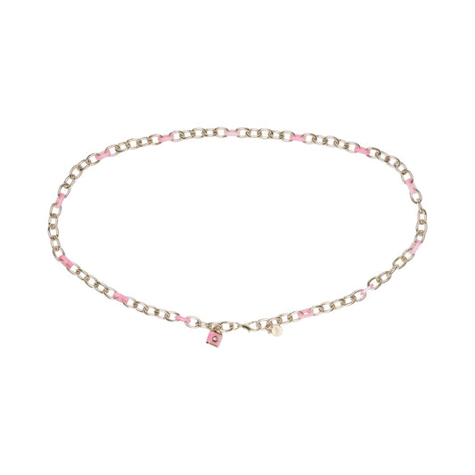 KATE SPADE New York Lock & Spade Chain Link Belt in Pink S/M