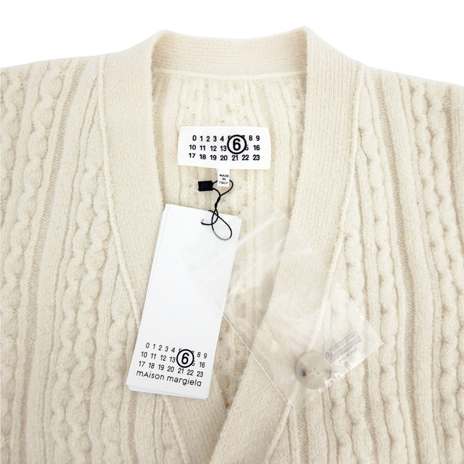 MM6 Maison Margiela Cable Knit Cardigan S MM6 Maison Martin Margiela