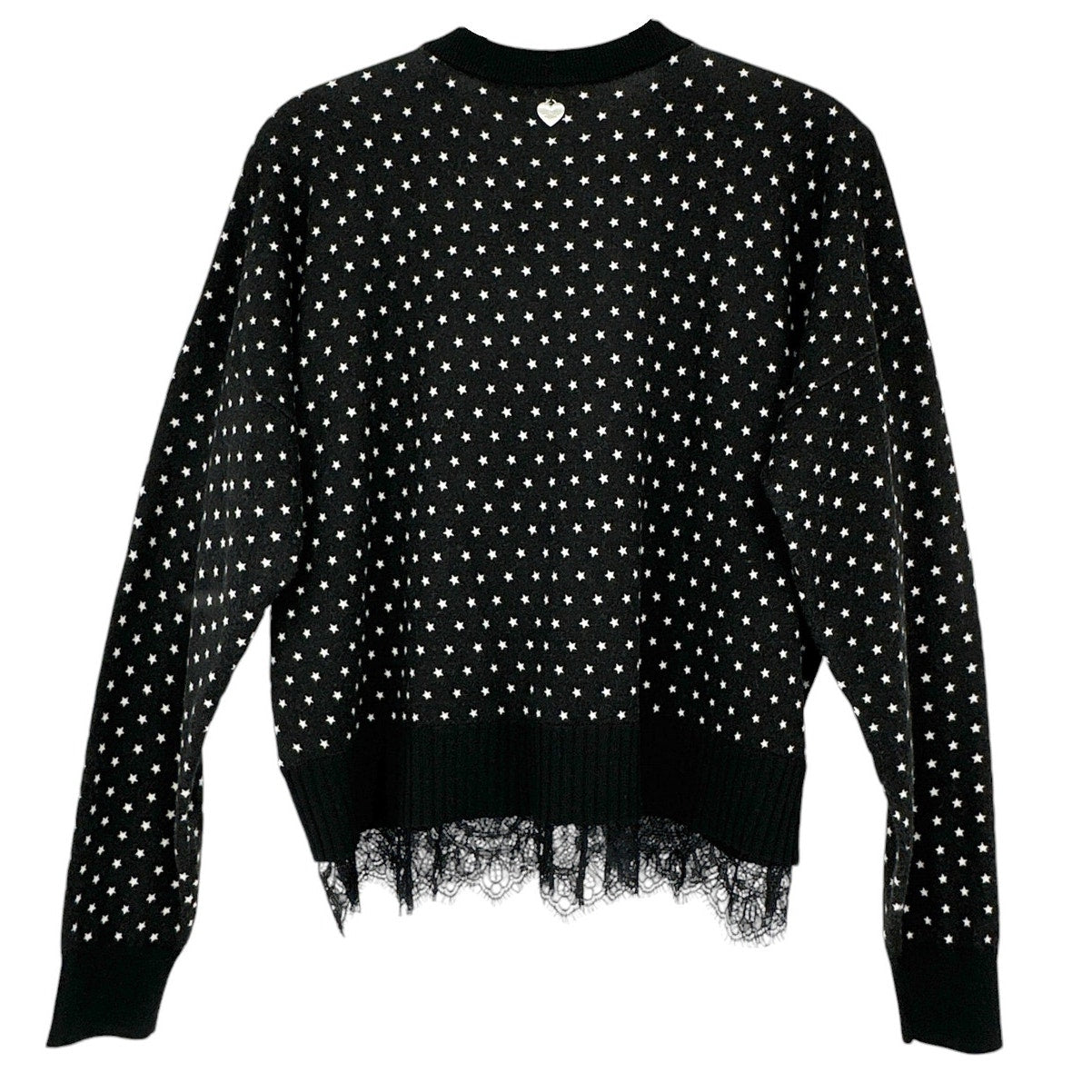 TWINSET Stars Patterned V-neck Sweater S