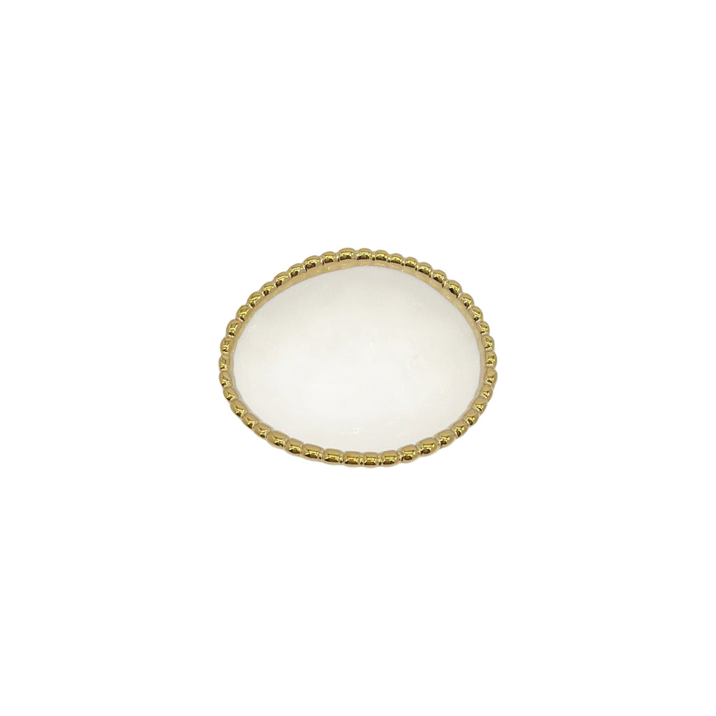 PAMPA BAY Golden Salerno Oval Condiment Bowl Set of 2 Pampa Bay
