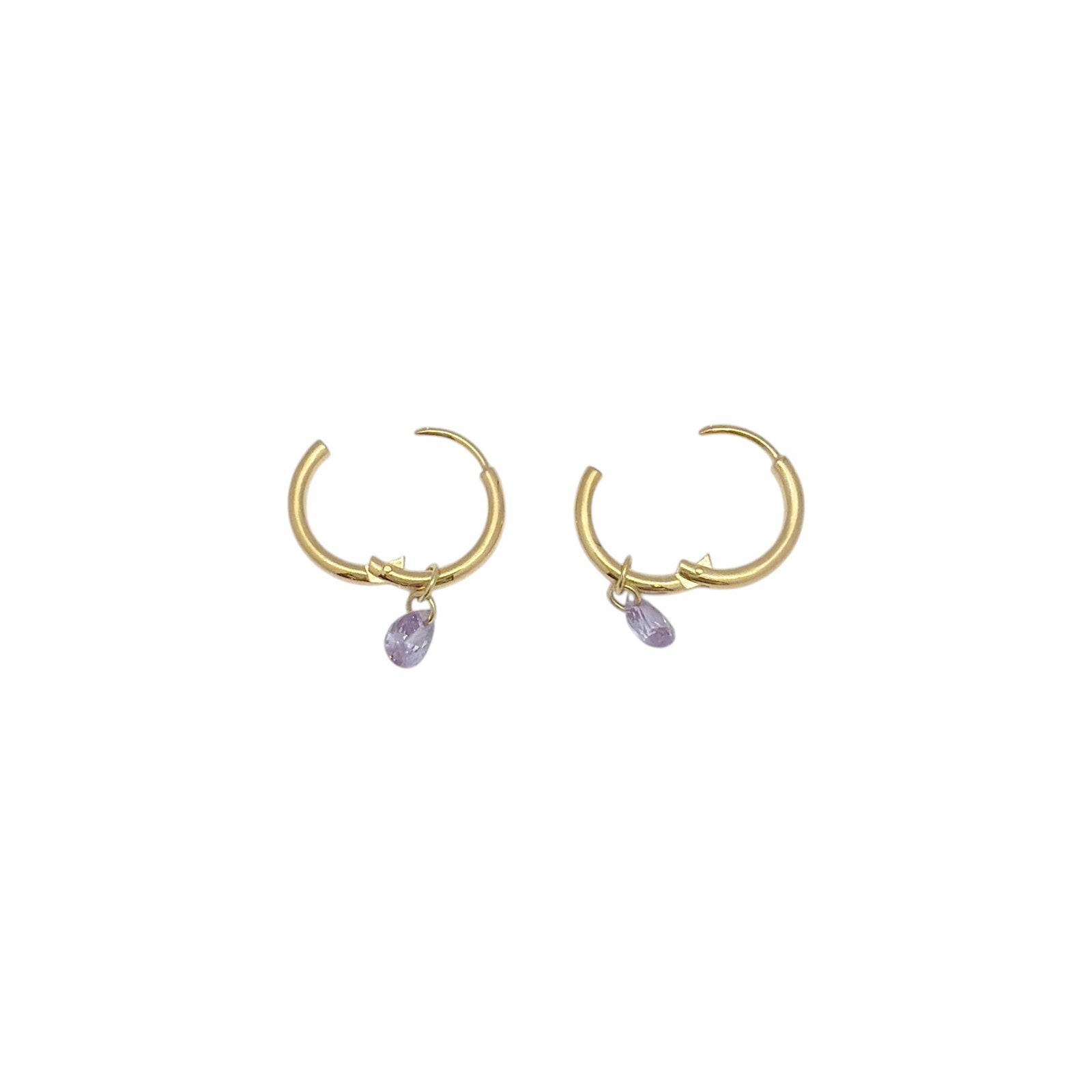 COMPLETEDWORKS Cubic Zirconia & Gold Vermeil Hoop Earrings COMPLETEDWORKS