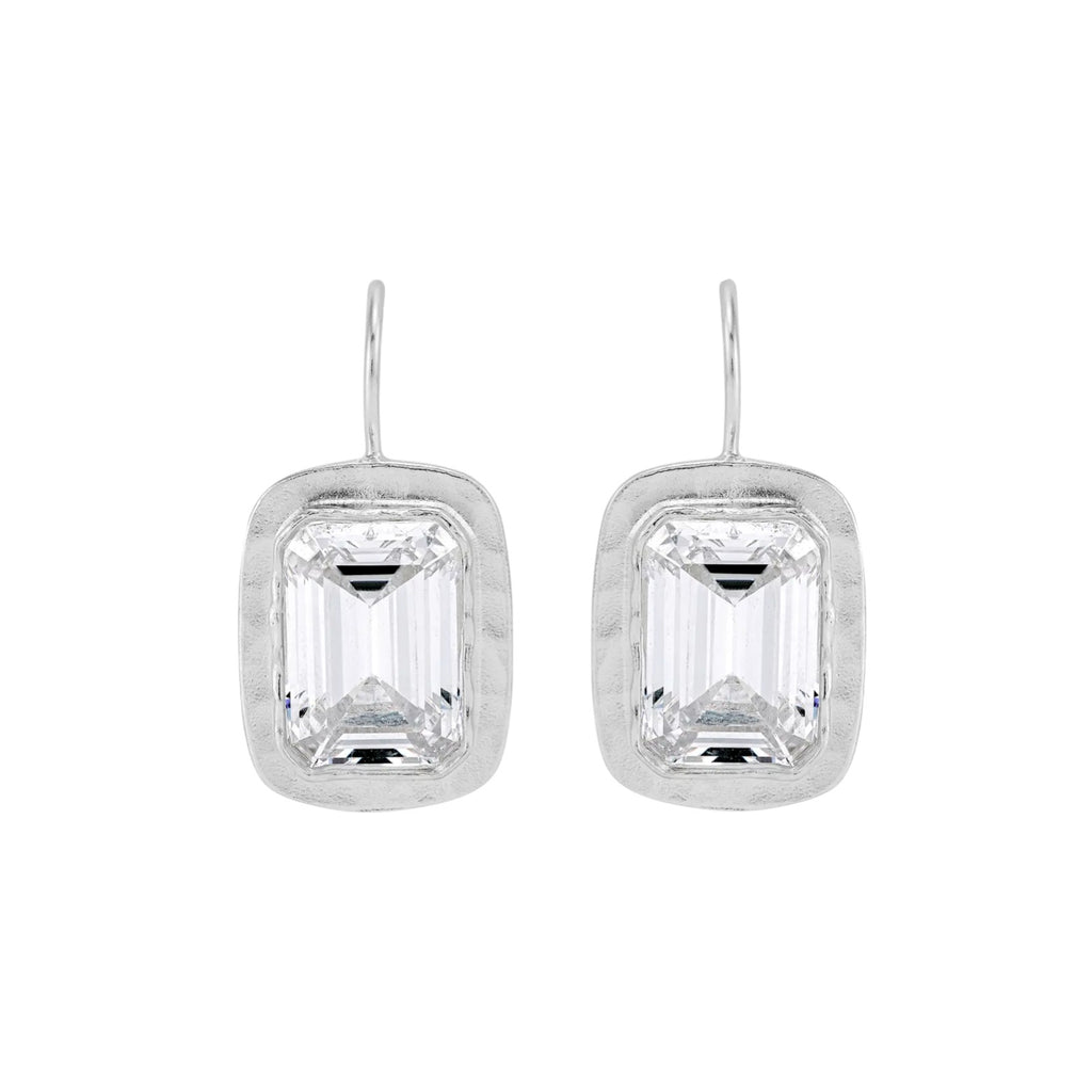 SILPADA Moments to Shine Drop Earrings White Cubic Zirconia