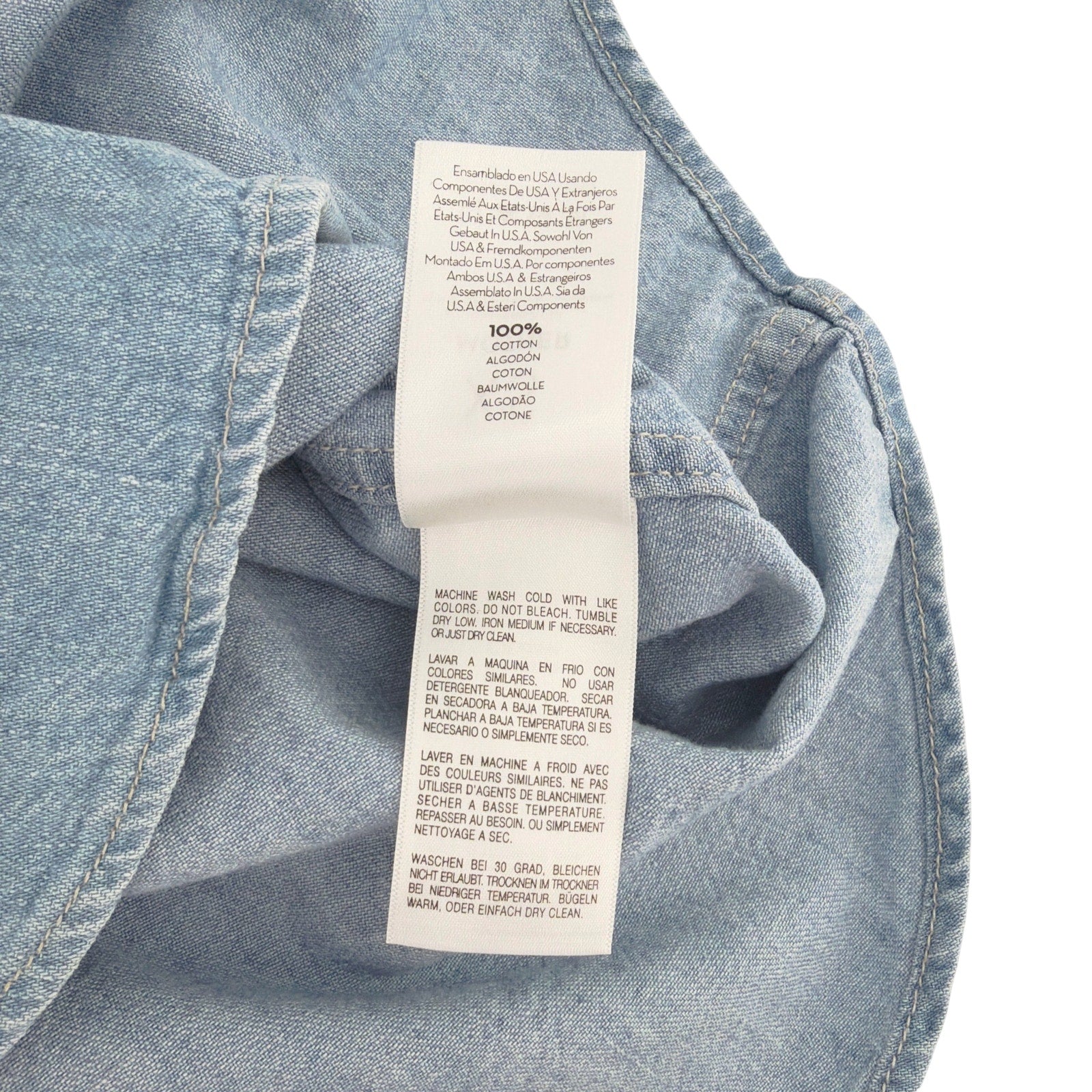 MOTHER All My Exes Denim Shirt in Let's Be Pacific XS Mother