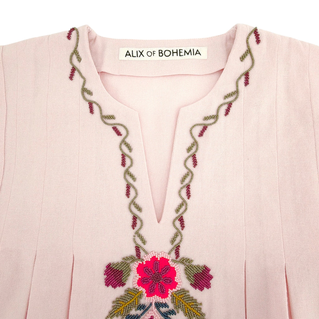 ALIX of BOHEMIA Nadine Heirloom Flora Top in Light Pink S Alix of Bohemia