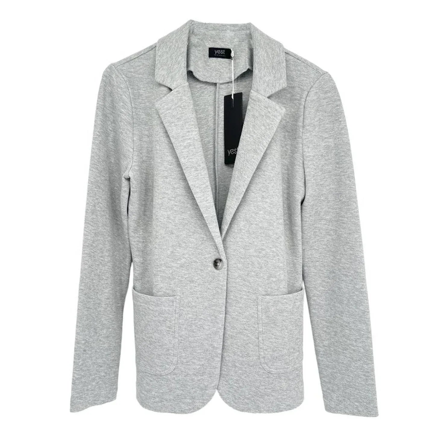 YEST Sweatshirt Blazer in Light Grey 2 - flyKAMP
