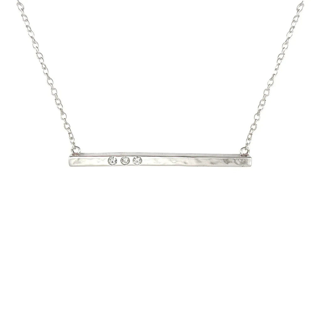 SILPADA Dotted Line Pendant Necklace in Sterling Silver - flyKAMP