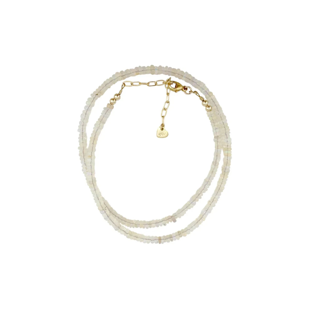 THE SILVER WREN Ethiopian Opal Beaded Necklace - flyKAMP
