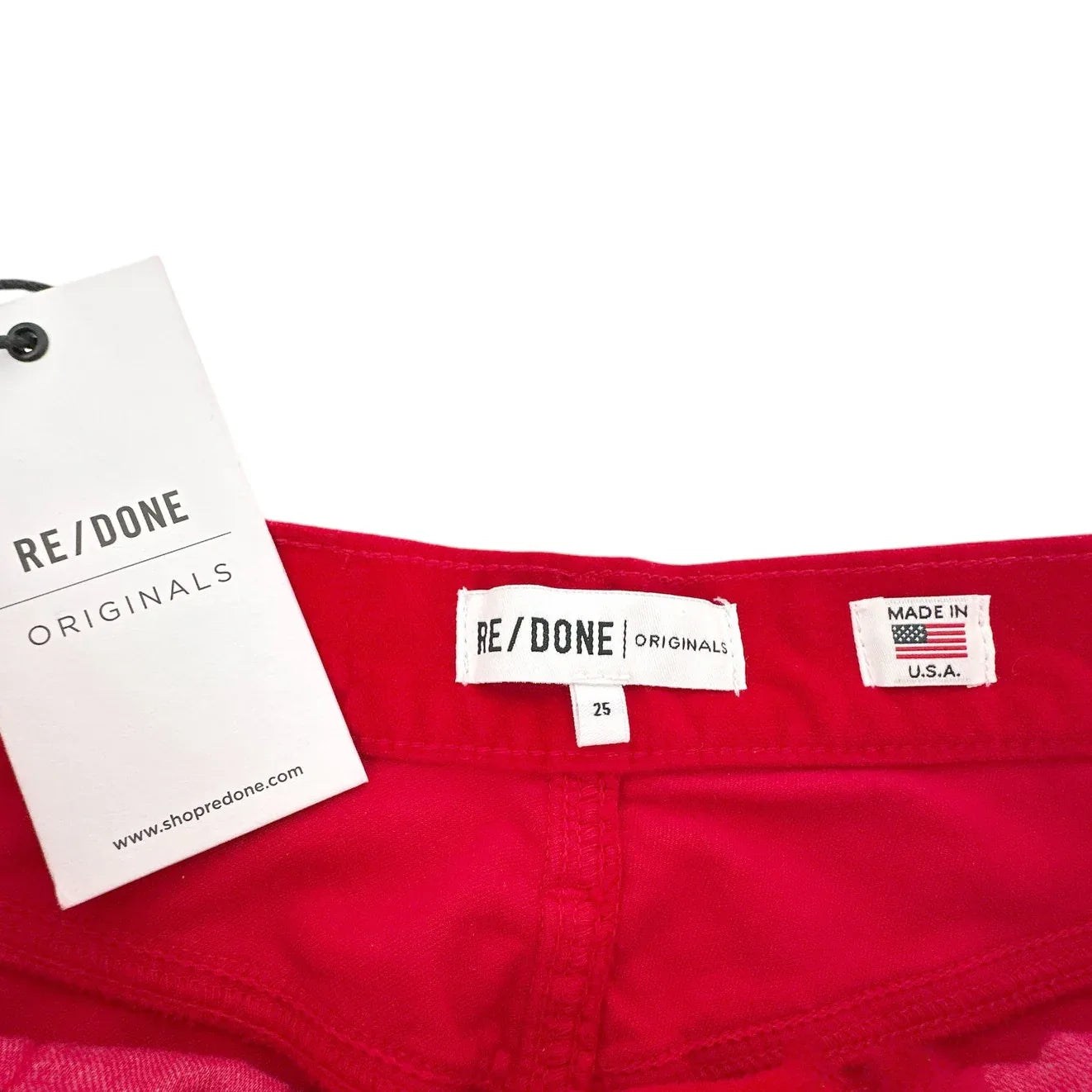 RE/DONE Mid-Rise Cropped Kick Flare Velvet Pants 25 - flyKAMP