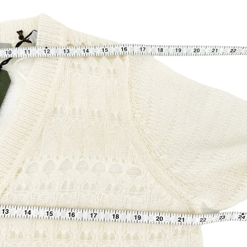 ALLSAINTS Cole Open Knit Cropped Cardigan L - flyKAMP
