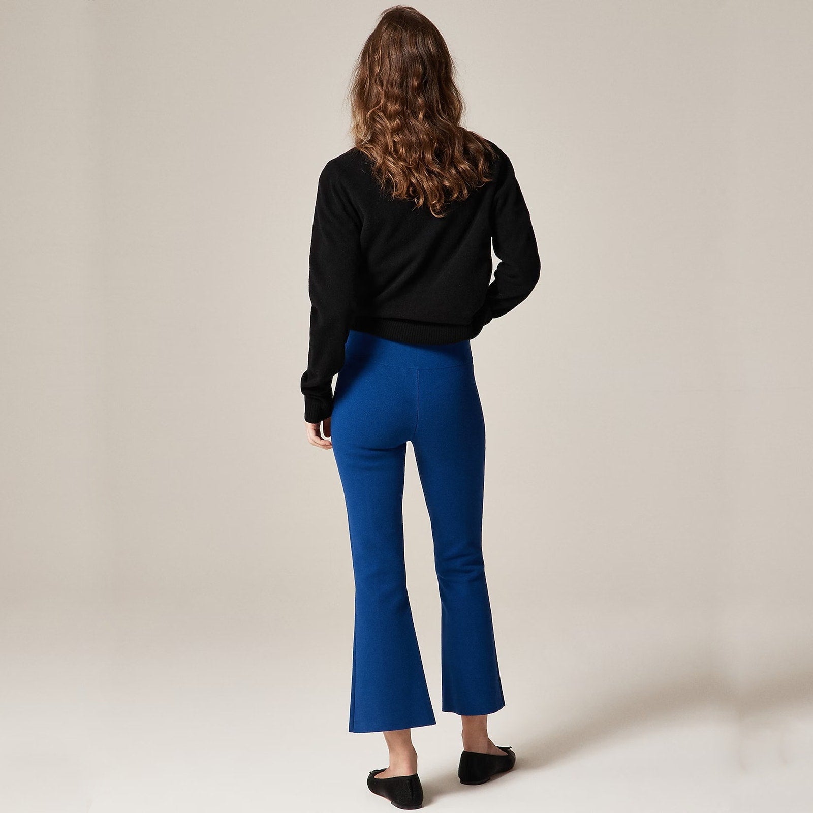 J.CREW New Delaney Kickout Sweater Pant in Graduated Blue XST J.CREW