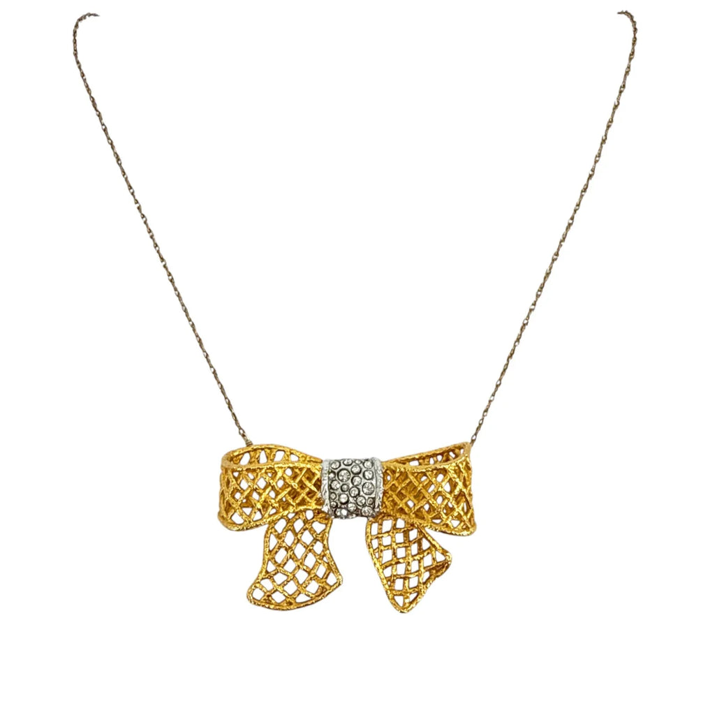 ALEXIS BITTAR Archive Elements Pavé Bow Necklace - flyKAMP