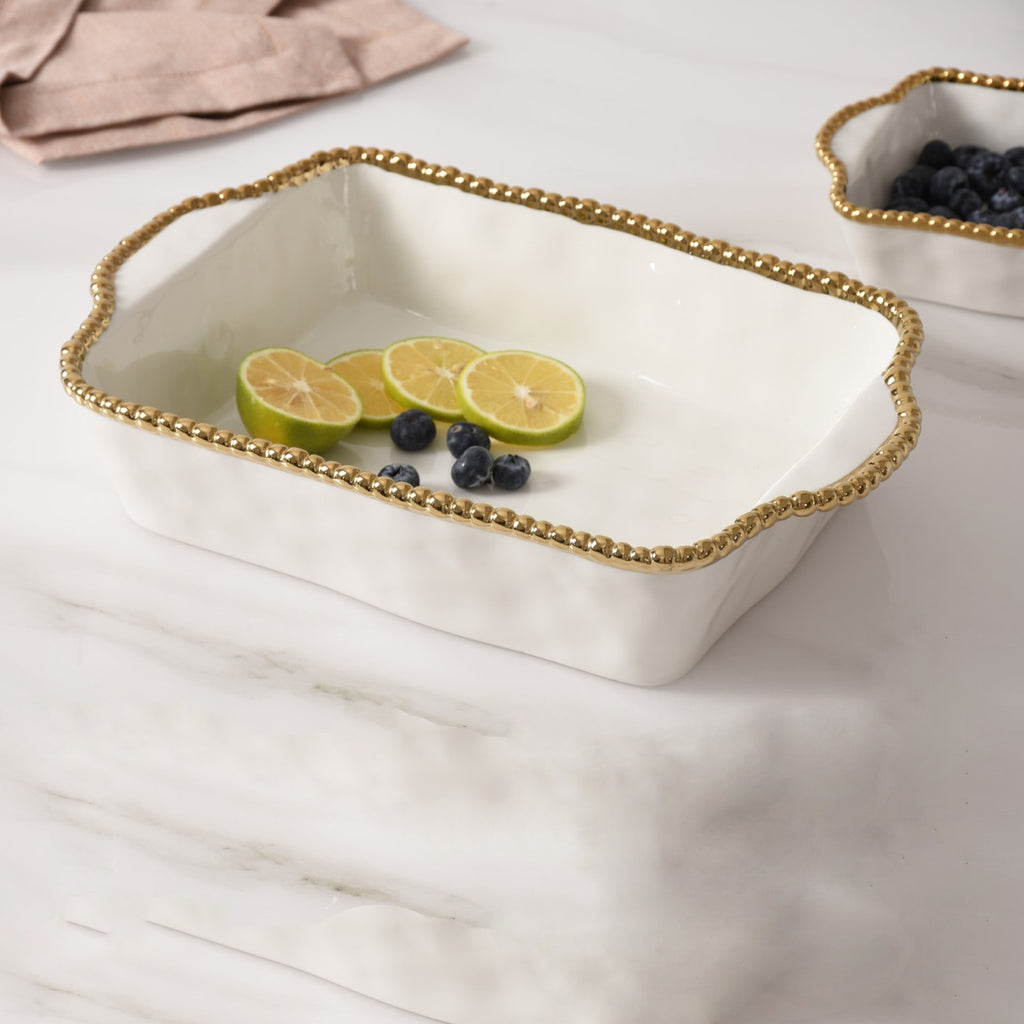 PAMPA BAY Golden Salerno 11" X 9" Rectangular Baking Dish Pampa Bay