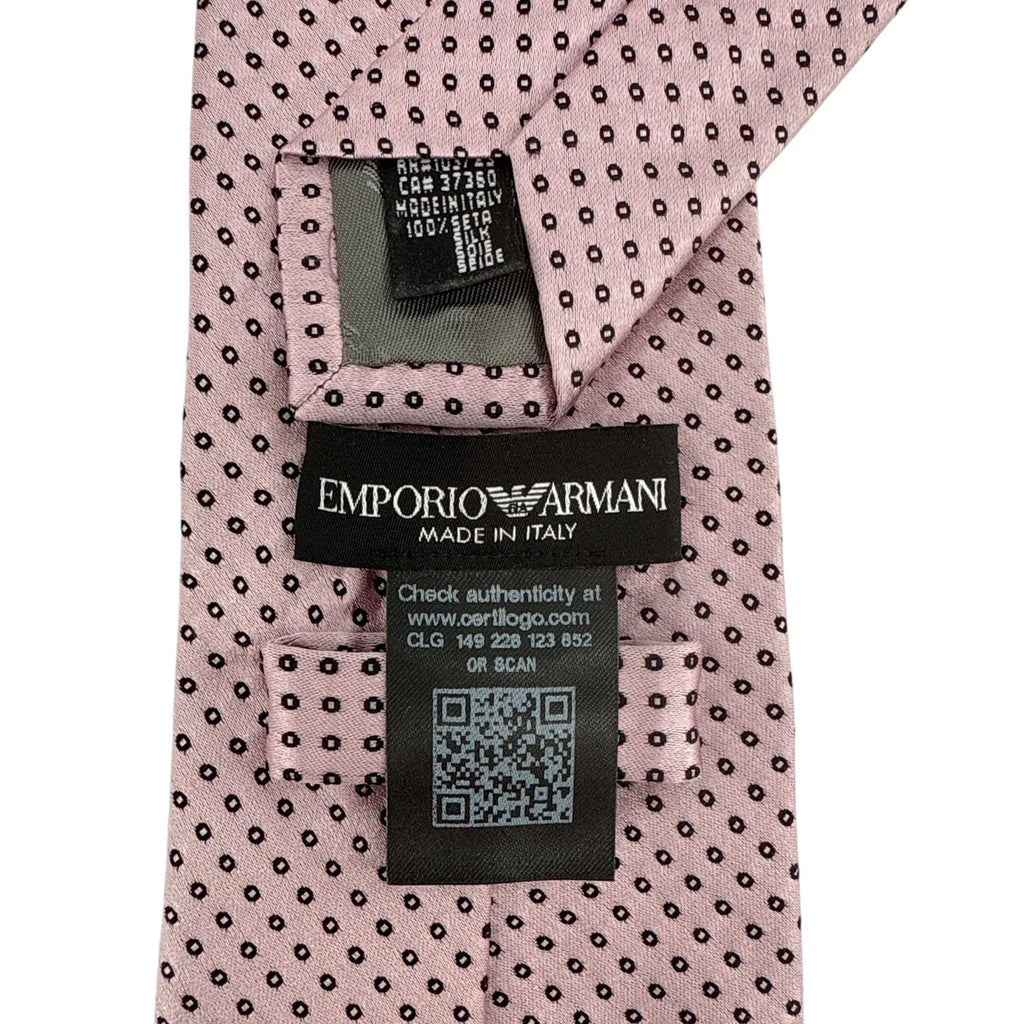 EMPORIO ARMANI Silk Tie in Pink - flyKAMP