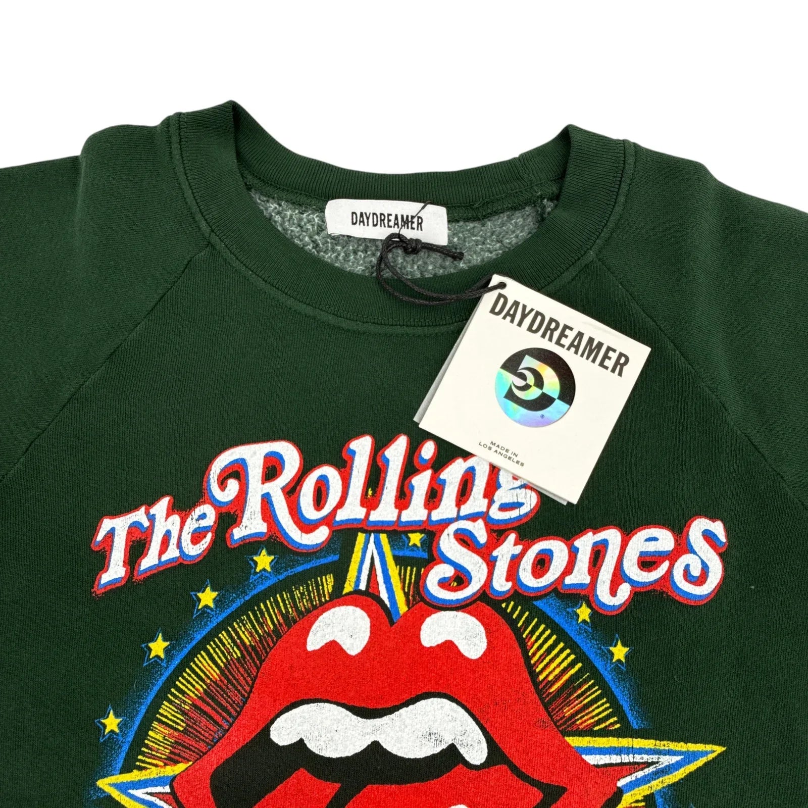 DAYDREAMER Rolling Stones 1981 US Tour Vintage Sweatshirt in Vintage Green XS - flyKAMP