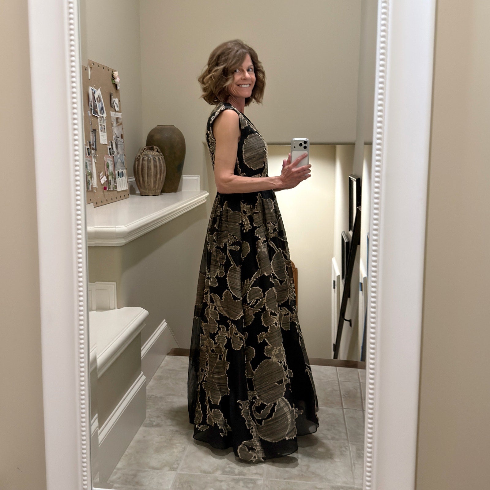 LAFAYETTE 148 New York Jacquard Silk Evening Gown in Black 4|S Lafayette 148 New York
