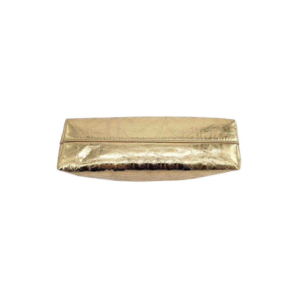 VERONICA BEARD Small Metallic Stash Bag in Gold Veronica Beard
