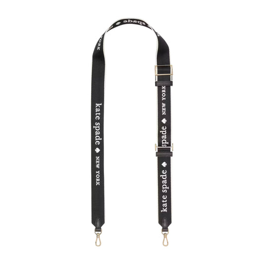 KATE SPADE New York Logo Webbing Bag Strap in Black Multi