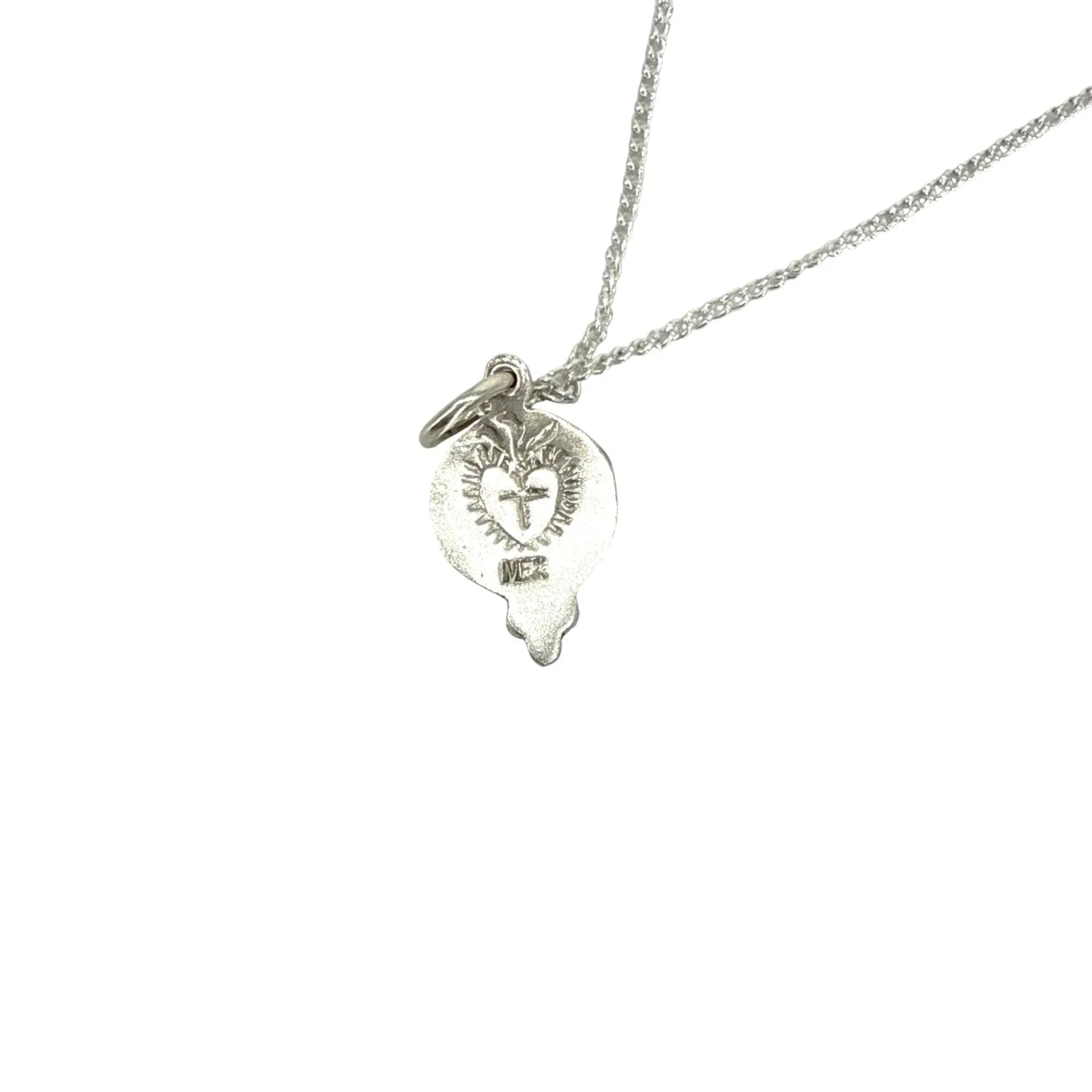 VIRGINS SAINTS & ANGELS VSA Piccolo Lucia Guardian Angels Charm Necklace Silver - flyKAMP