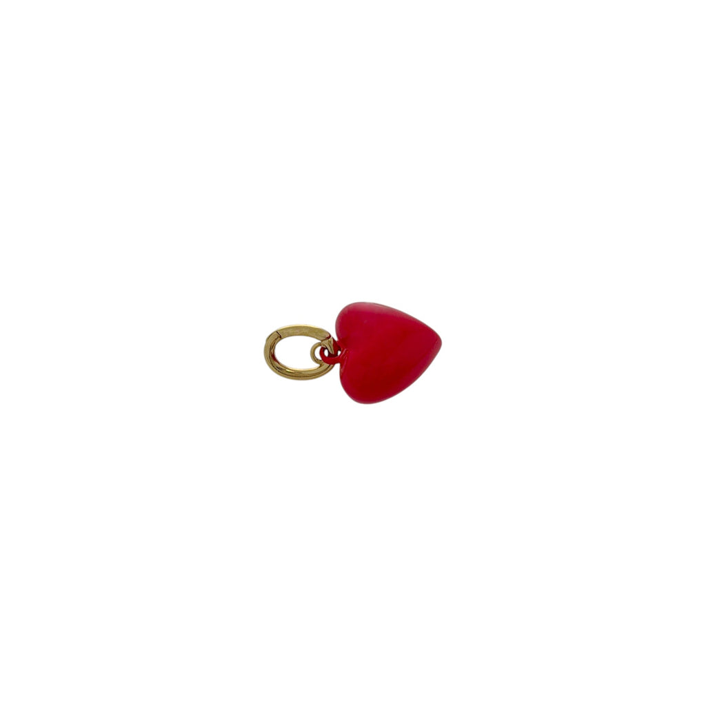ROXANNE ASSOULIN The Mini Puffy Heart Charm in Red Roxanne Assoulin