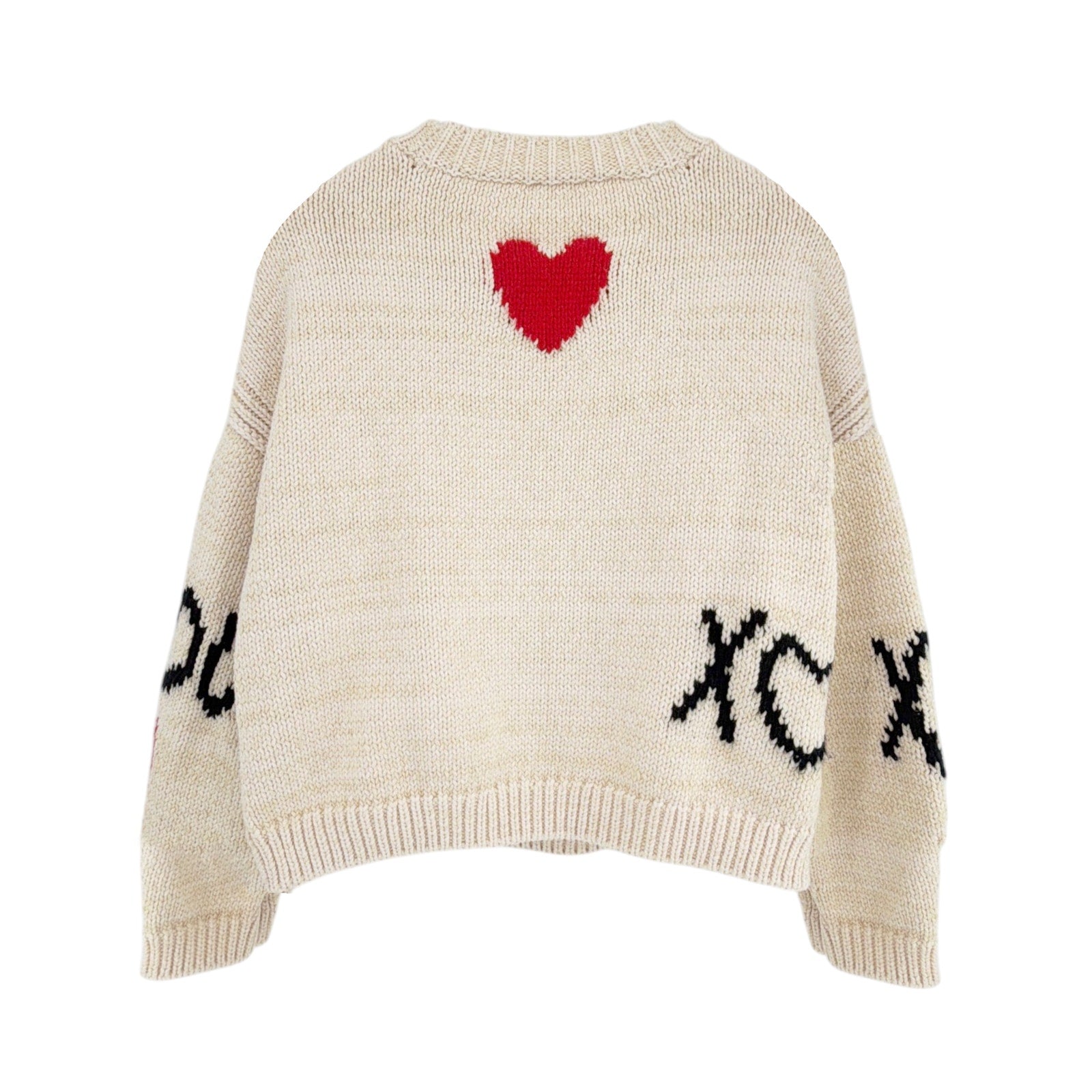 ANTHROPOLOGIE Maeve Lovestruck Long-Sleeve Crew-Neck Sweater XS Anthropologie