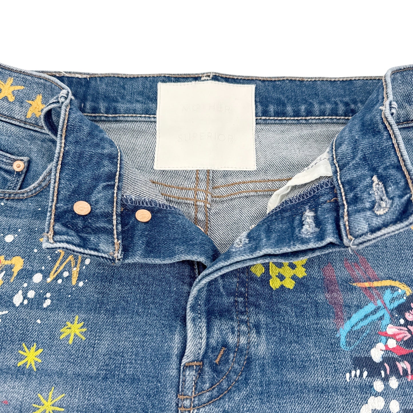 MOTHER The Vagabond Cuffed Shorts in Spooky Voodoo 25